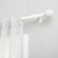 thumbnail image 2 of Exclusive Home Acanthus 1" Window Curtain Rod and Finial Set, Adjustable 66"-120", Off White, 2 of 8