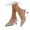 Beige, variant on AJGRHE Womens Adjustable Slingback Heels, Pointed Toe Mid-Low Heel, Cute Knitted Slip On Work Pumps Dress Shoes Navy 40