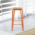 thumbnail image 2 of Hairpin Bar Stool with Solid Wood Seat, 2 of 4