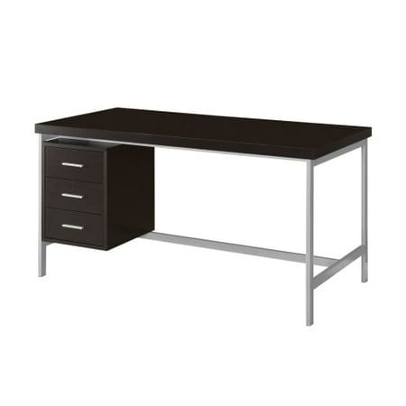 Monarch Computer Desk 60 L White Silver Metal Com This On Opens A Dialog That Displays Additional Images For With The Option To Zoom In Or Out