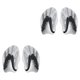 thumbnail image 1 of Wosthever 1 par de guantes de entrenamiento de paletas de mano para natación, accesorios de postura de natación de espalda de plástico Gris-plata 2Conjunto, 1 of 6
