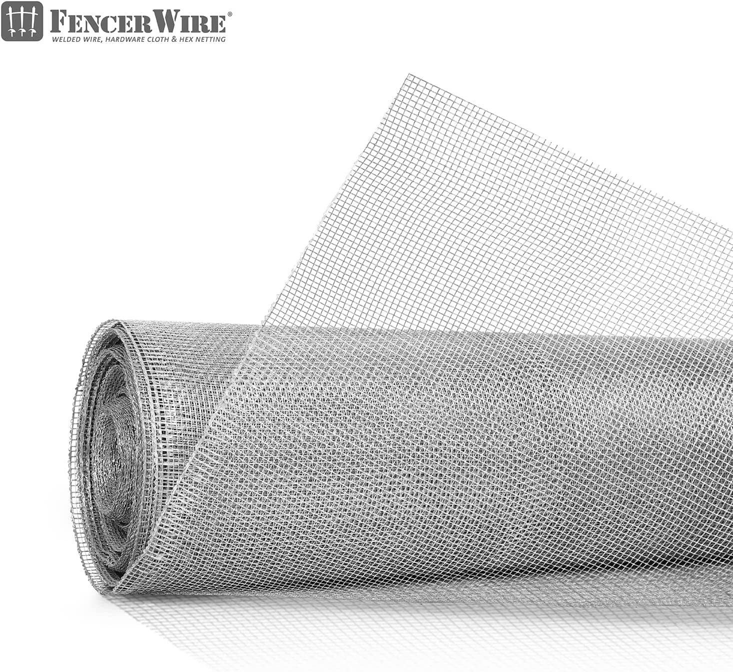 36" H x 10' L x 1/8-Inch Opening Mesh Hardware Cloth, 27 Gauge Galvanized Steel Wire Rolled Woven Fence for Bees, Wasps and Mid to Large-Sized Insects