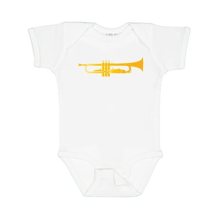 

Inktastic Trumpet Gold Brass Music Instrument Gift Baby Boy or Baby Girl Bodysuit