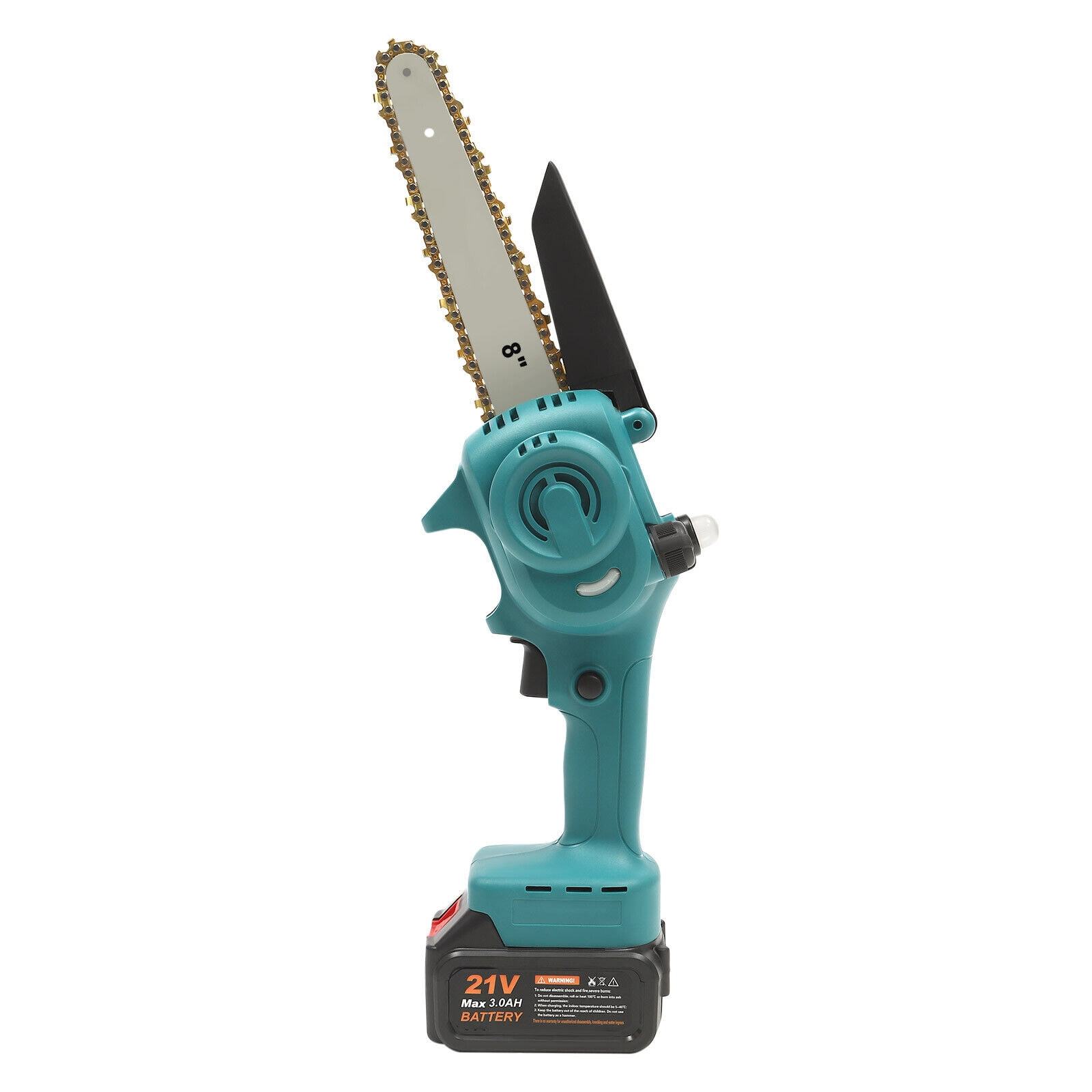 21V 400W 8 inch Electric Mini Chainsaw Handheld Cordless Wood Cutter W 2 Battery 3000RPM Walmart