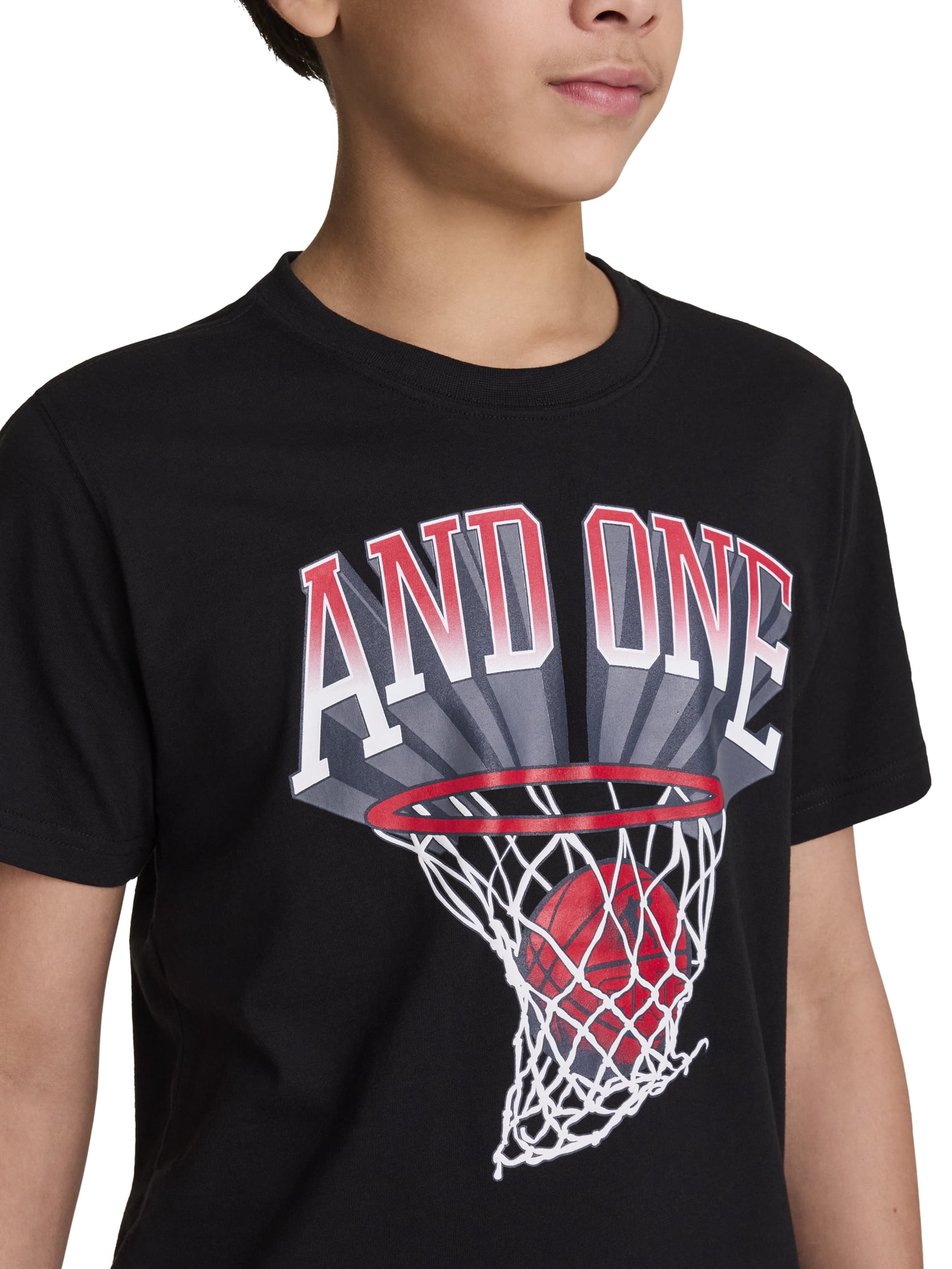 AND1 Boy’s Short Sleeve Graphic T-Shirt, Sizes 4-18