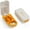 White/Orange, variant on Rungopro Small Pill Cutter, Pill Splitter Pill Cutter for Small or Large Pills, Cuts Vitamins Tablets, Portable Pretty Pill Crusher