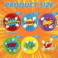 thumbnail image 2 of Whaline Super Theme Hero Party Plates Super Theme Hero Party Supplies Colorful Hero Disposable Dinner Plate 6 Designs Funny Dinnerware Plate 9 Inch for Birthday Party Supplies Table Decor, 24Pcs, 2 of 7