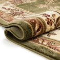 thumbnail image 5 of Infinity Home 36354 3 ft. 11 in. x 5 ft. 3 in. Timeless Le Petit Palais Traditional Area Rug - Green, 5 of 5