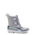 thumbnail image 5 of Wonder Nation Girls Quilted Lace Up Winter Boots, Sizes 12-6, 5 of 7