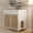 White, variant on Cat Litter Box Enclosure Furniture Hidden Indoor 2-in-1 Wooden Cat House & Washroom Cabinet with Scratching Board Doors and Drawer, 31.5"x15.7"x34.6"H