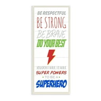 Stupell Indtries Everyday Kids Superhero Phrase Do Your Best Motivation,7 x 17,Design by Anna Quach