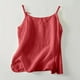 thumbnail image 4 of Vestidos Casuales Para Mujer, Blusas De Mujer De Moda Camisola de mujer con escote en V, hebilla ajustable y tirantes de lino sintético, 4 of 8