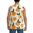 thumbnail image 4 of Lsque Peach1 Print Men's Cotton Blend Sleeveless Muscle Shirts (S-3XL)- Moisture Wicking, Odor Protection, UPF 30+,X-Large, 4 of 8