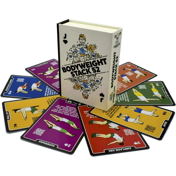 Juego de cartas Exercise Cards Stack 52 Workout con vídeo