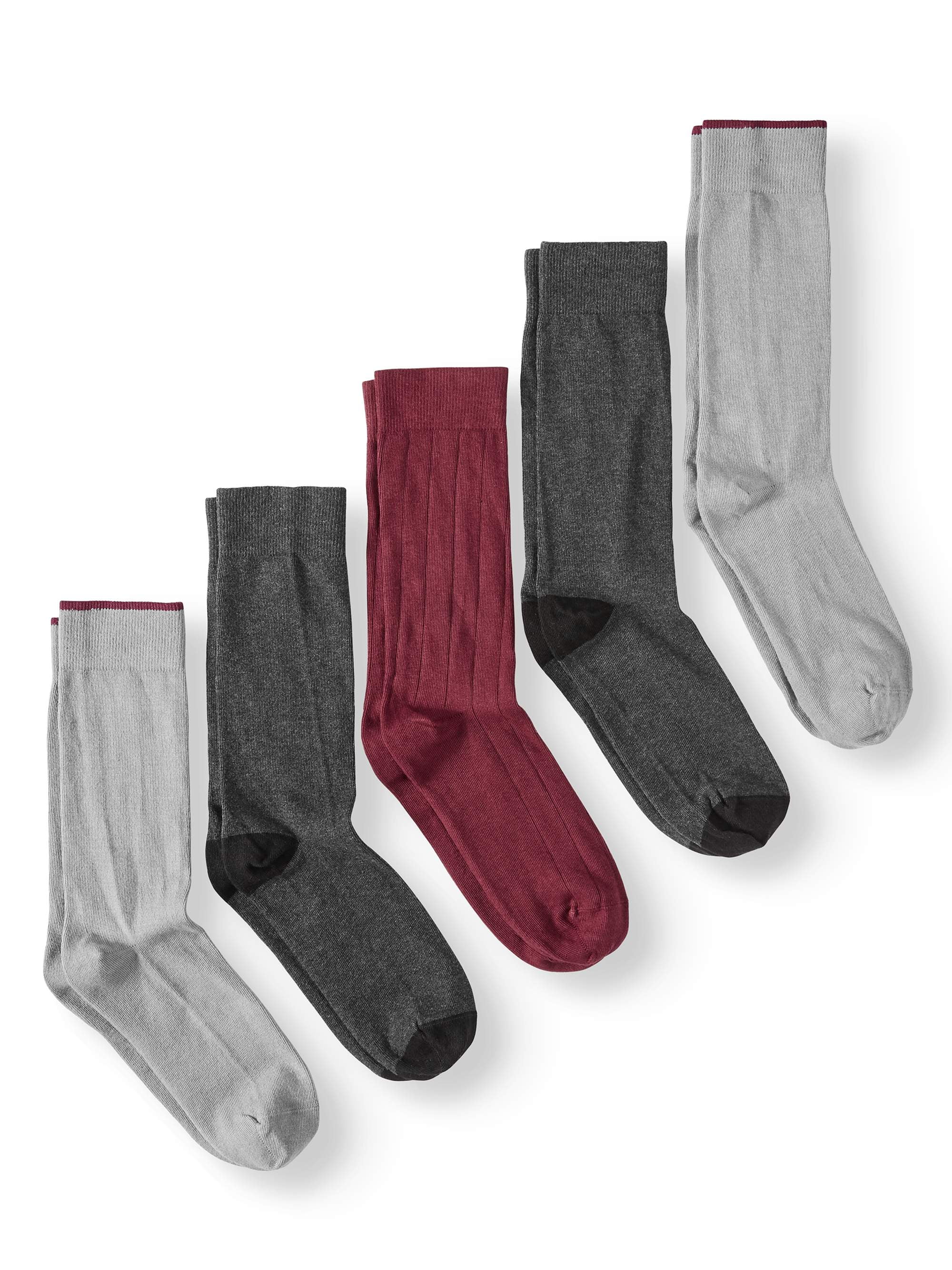 Men's Cotton Crew Socks, 5Pack