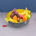 thumbnail image 5 of YgkuHd Double-layer Plastic Washing Basin Multi-functional Living Room Basket Kitchen Artifact Household Fruit Washing Fruit Vegetable Basket, 5 of 5