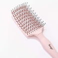 thumbnail image 3 of L'ange Hair SIENA WIDE Brush - Pink Detangler for Women, Men, Kids - Professional Volumizer, 3 of 5