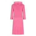 thumbnail image 7 of HaiMao Women's Casual Fluffy Granular Fleece Sherpa Hooded Dress Clearance Oversized Plush Fuzzy Pullover Coat with Pockets Hot Pink 10(XL), 7 of 7