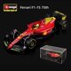 thumbnail image 2 of Bburago 1:43 F1 2022 Ferrari F1-75 75 ° aniversario Giallo Modena 16 # Leclerc 55 # Sainz coche de aleación fundido a presión modelo de coche de juguete para niños regalo Fivean unisex, 2 of 2