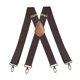 thumbnail image 5 of Tirantes para pantalones de hombre, fuertes, con forma vintage, elásticos, de 3,5 cm de ancho. café, 5 of 9