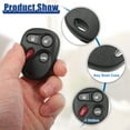 thumbnail image 3 of Mando a distancia de entrada sin llave de 315 MHZ apto para Cadillac CTS 2003-2007 L2C0005T 12223132 negro, 3 of 7