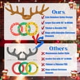 thumbnail image 4 of Juegos de Navidad, juego inflable de lanzamiento de aros con astas de reno, juegos de fiesta de Navidad para niños y adultos, divertidos regalos de Navidad, juegos de fiesta de carnaval para la, 4 of 7