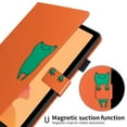 thumbnail image 3 of Dteck Case for Samsung Galaxy Tab A7 10.4-inch T500 T505 (2020 Released) ,Magnetic Patterned PU Leather Wallet Card Holder Kickstand Shockproof Protective Folio Cover,Orange, 3 of 7