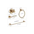 thumbnail image 4 of ANZZI 4-Piece Brushed Gold Bathroom Accessories Set, 4 of 5