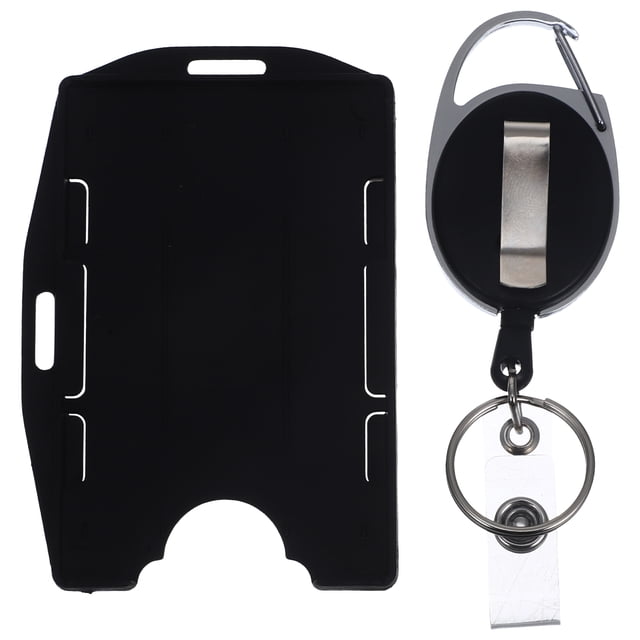 Miangastore Porte-Cartes de Bureau Réutilisable Porte-Badge Rigide pour Cartes d'Identité Porte-Voiture