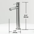 thumbnail image 3 of VIGO Jewel 11 in. Single Hole Single Handle Vessel Bathroom Sink Faucet in Brushed Nickel-VG03037BN, 3 of 12
