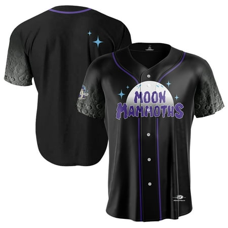 Youth Black Erie SeaWolves Moon Mammoths Alternate Replica Jersey