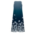 thumbnail image 5 of SMihono Robe Maxi Bohème d'Été pour Femmes Grande Taille Mode d'Été pour Femmes Décontractée Imprimée Sans Manches à Col Rond avec Poches Robe de Plage Décontractée Maxi Robe d'Été Robe d'Été Évasée de Plage, 5 of 5