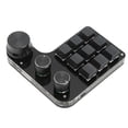 thumbnail image 4 of Mini Gaming Keypad 3 Knobs RGB Backlit Blue Switch Programmable 9 Key Keypad for Music Office Media, 4 of 5