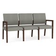thumbnail image 1 of Pemberly Row Waiting Reception 3 Seat Tandem Seating No Center Arms in Gray, 1 of 5