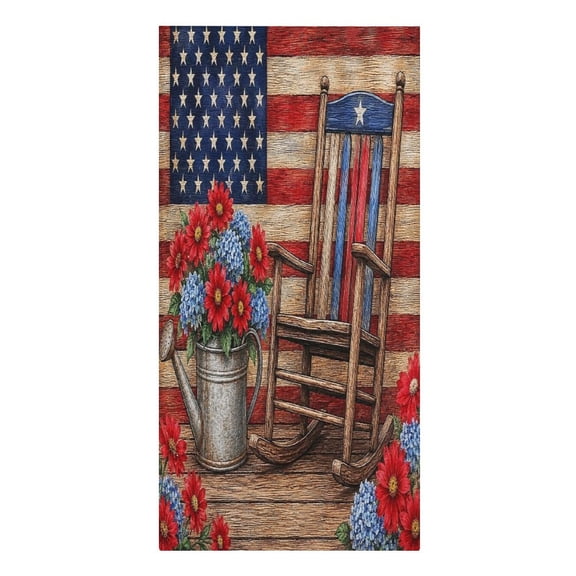 RKSupls American Flag Microfiber Beach Towel Absorbent Compact Towels for Swimming Pool Beach Travel Things for Vacation Essentials Adult Gift,61.4×30.3Inch