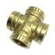 thumbnail image 2 of Conector Adaptador de rosca macho/hembra Cola Accesorios de tubería de latón DN15F 4 vías, 2 of 8