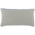 thumbnail image 4 of Rosie 14 x 26 Lumbar Accent Throw Pillow, Hand Knitted Designs, Blue Linen, 4 of 5