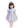 thumbnail image 3 of Vestido de princesa para niñas, vestido de verano para niños, vestido de arcoíris, vestido de algodón para bebés, vestido de moda para mujeres, 3 of 4