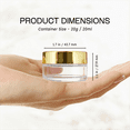 thumbnail image 3 of Beauticom 12 Pieces High Quality 20 Gram 20 ml (0.7 oz) Clear Round Acrylic Cosmetic Product Sample Travel Jars with Gold Lids, 3 of 5