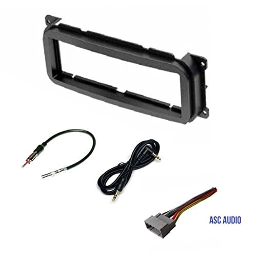 Double Din Aftermarket Radio Stereo Installation Dash Kit Wire Harness & Antenna Adapter Fits 2001-2004 C Class 2002-2004 G Class