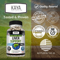thumbnail image 4 of Kaya Naturals Liver Support | Gut Health Supplements for Women and Men | Milk Thistle and Dandelion Root Capsules | Detox Cleanse Liver Supplements with Artichoke Extract and Chicory Root 180 Count, 4 of 8