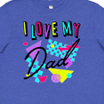 thumbnail image 4 of Inktastic I Love My Dad 80s Retro Style Youth T-Shirt, 4 of 5