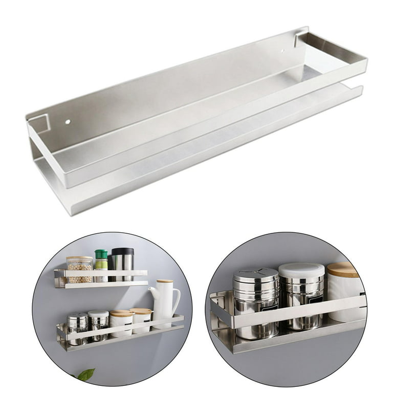 Bathroom Wall Mounted Rack Hanging Shelf Shower Spice Stainless Steel  40x10x5.8cm