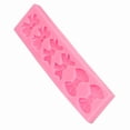 thumbnail image 5 of Oleegame 1PC Cookie Mold Washable Silicone Cake Cake Candy Chocolate Decorating Tray DIY Craft Project Pink, 5 of 5