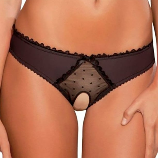 Sexy Thongs Panties Open Crotch Crotchless Underwear Night Knickers G-string