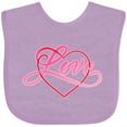 thumbnail image 3 of Inktastic Love in Red and Pink with Heart Boys or Girls Baby Bib, 3 of 4