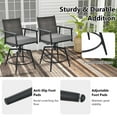 thumbnail image 3 of Costway 360° Swivel Bar Stool Set of 4 Counter Height Bar Chair with Metal Frame, 3 of 7