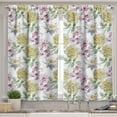 thumbnail image 2 of Ambesonne Floral Valance & Curtain, Rose Petals Sakura Lily, 55"x30", Fern Green Pale Pink, 2 of 6