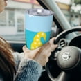 thumbnail image 6 of KLL Gnomes On The Beach Print 40oz Stainless Steel Insulated Car Cup with Spillproof Lid - Keep Your Drink Hot or Cold on the Go-Without Straw, 6 of 8