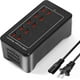 thumbnail image 1 of Bloque de cargador USB C de 100 W, estación de carga USB C, 20 puertos (20 A), hub de carga múltiple, 1 of 8